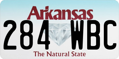 AR license plate 284WBC