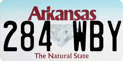 AR license plate 284WBY