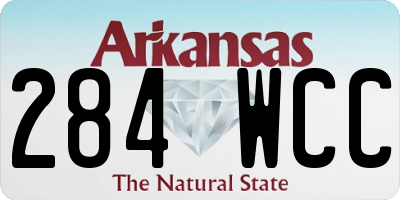 AR license plate 284WCC