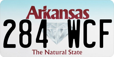 AR license plate 284WCF