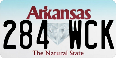 AR license plate 284WCK