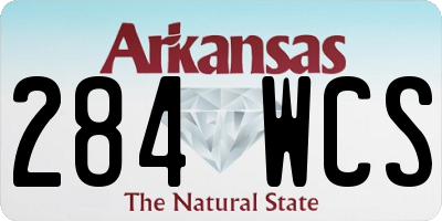 AR license plate 284WCS