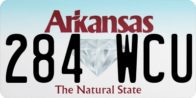 AR license plate 284WCU