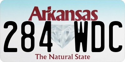 AR license plate 284WDC
