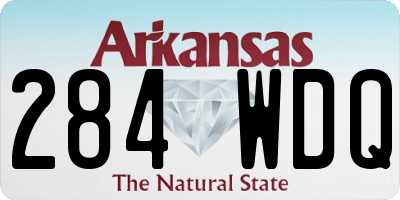 AR license plate 284WDQ