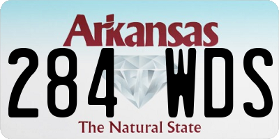 AR license plate 284WDS