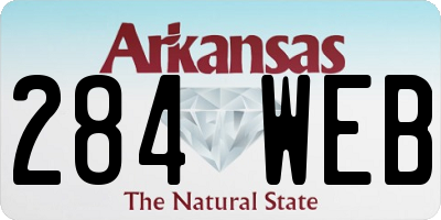 AR license plate 284WEB