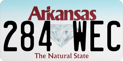 AR license plate 284WEC