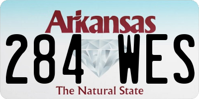 AR license plate 284WES