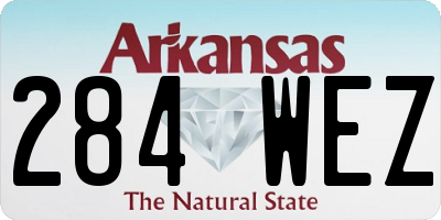 AR license plate 284WEZ