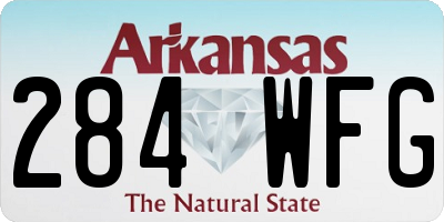 AR license plate 284WFG