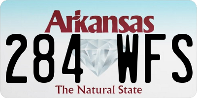 AR license plate 284WFS