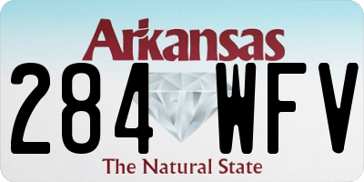 AR license plate 284WFV