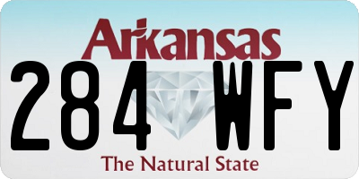 AR license plate 284WFY