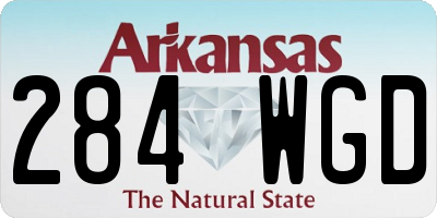 AR license plate 284WGD