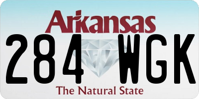 AR license plate 284WGK