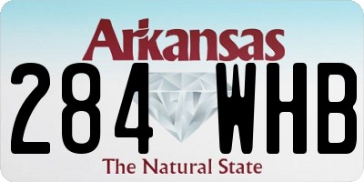 AR license plate 284WHB