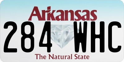 AR license plate 284WHC