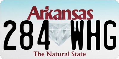 AR license plate 284WHG