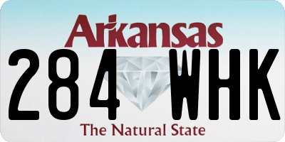 AR license plate 284WHK