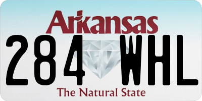 AR license plate 284WHL
