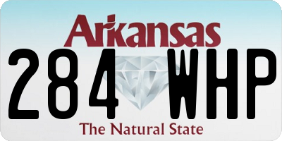AR license plate 284WHP