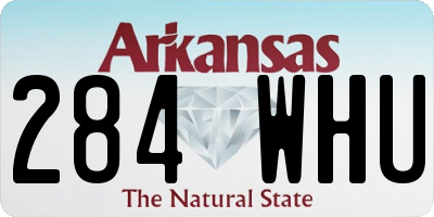 AR license plate 284WHU