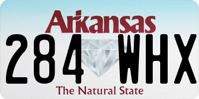 AR license plate 284WHX