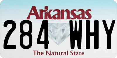 AR license plate 284WHY