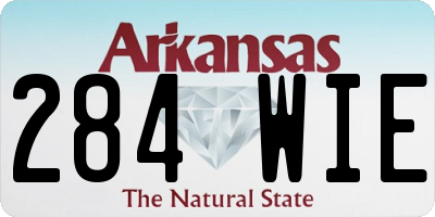 AR license plate 284WIE