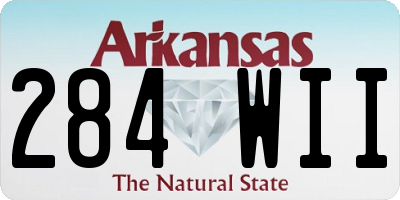AR license plate 284WII