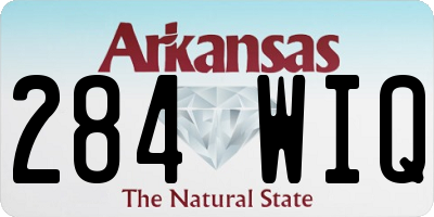AR license plate 284WIQ