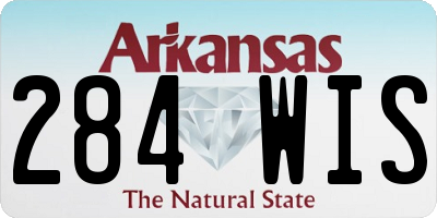AR license plate 284WIS