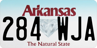 AR license plate 284WJA