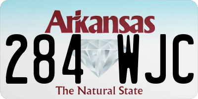 AR license plate 284WJC