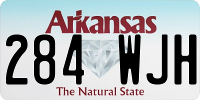 AR license plate 284WJH