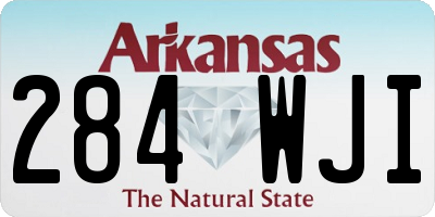 AR license plate 284WJI