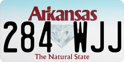 AR license plate 284WJJ