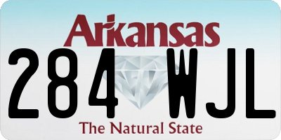 AR license plate 284WJL