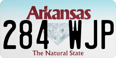 AR license plate 284WJP