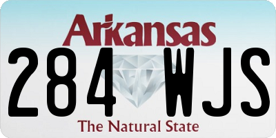 AR license plate 284WJS