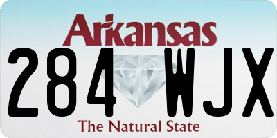 AR license plate 284WJX