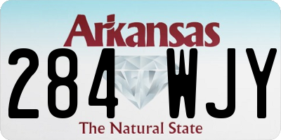 AR license plate 284WJY