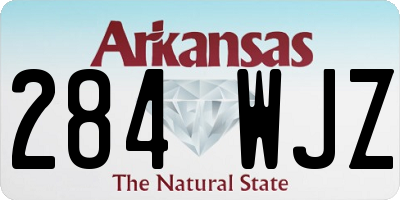AR license plate 284WJZ