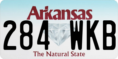 AR license plate 284WKB