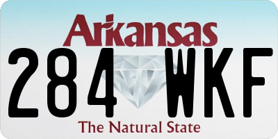 AR license plate 284WKF