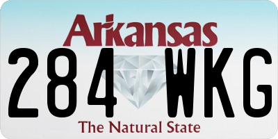 AR license plate 284WKG