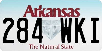 AR license plate 284WKI