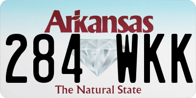 AR license plate 284WKK