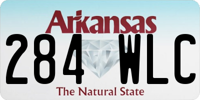AR license plate 284WLC